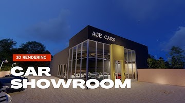 Car Showroom Architectural Design Lumion 3D rendering