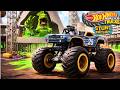 Hot Wheels Monster Truck Stunt Mayhem: Destruction with Night Shifter