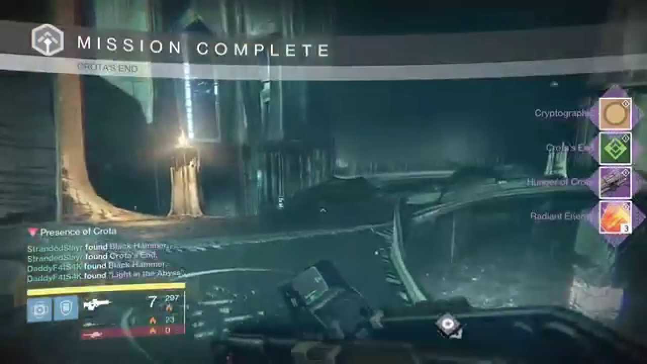 Welcome To My Channel - Destiny - My first Crota Kill! [OLD]