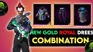New gold royal drees combination 🤩#video #freefire