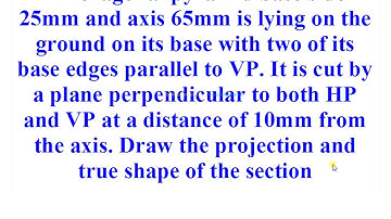 12.18  Sections of Solids - Pyramid