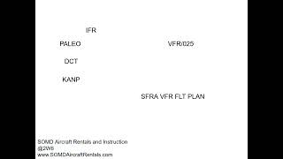 SFRA VFR Flight Plan on 1800WXBrief.com