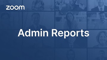 Zoom Admin Reports