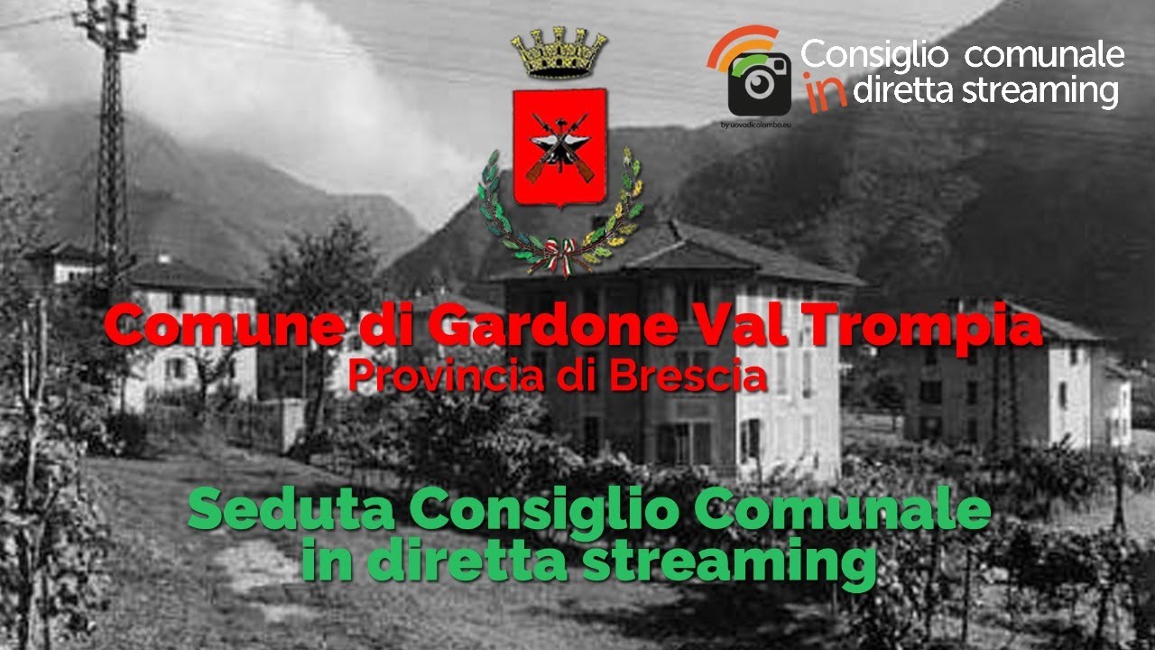 Consiglio comunale di Gardone Val Trompia di lunedì 23 febbraio 2026 alle ore 19:00