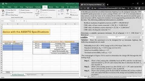 SOLVING FLEXIBLE AND RIGID PAVEMENT USING EXCEL PROGRAM