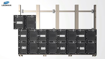Installation Video of Ledman COB Fine Pitch Led Screens--FIXED Panels