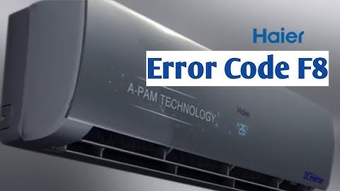 Haier dc inverter ac error code F8||Error code does not show on the display|| how to remove F8