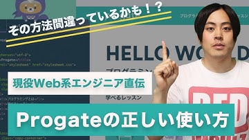 現役Web系エンジニアが考えるProgateの正しい使い方
