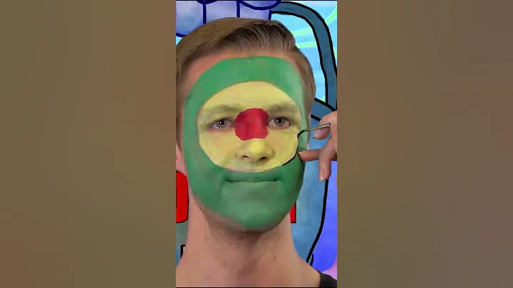 Plankton - SpongeBob SquarePants Face Paint #Shorts