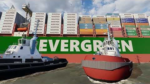 4K Lumion Cinematic 3D Animation - Container Ship Ever Given, Evergreen | Suez Canal