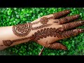 Very simple unique style mehndi design for back hand|new easy mehndi design 2025 | mehandi designs|