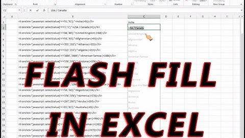 Flash Fill in Excel   advanced excel tutorials by computech