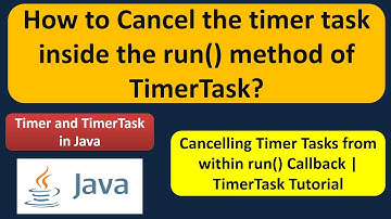 How to Cancel the timer task inside the run() method of TimerTask? | Timer and TimerTask