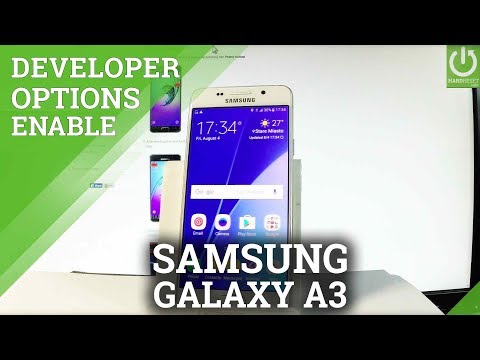 SAMSUNG Galaxy A3 (2016) DEVELOPER OPTIONS / USB Debugging
