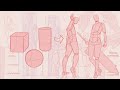 Corpo com formas geométricas + gestual | Tutorial de corpo todo