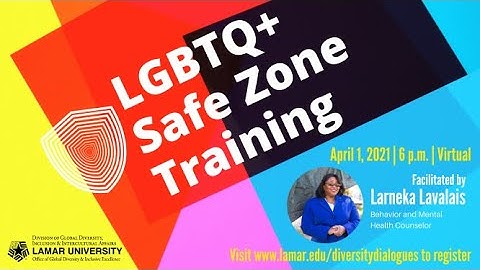 Safe Zone Training with Larneka Lavalais