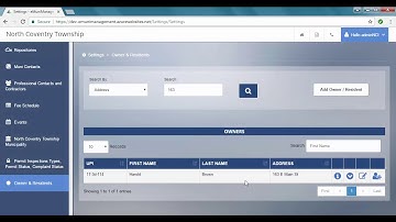 eMuniManagement Settings: Delete Tenant Resident