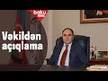 Rasim Məmmədovun vəkilindən açıqlama