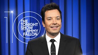 Jimmy Looks Back on 10 Years of Hosting The Tonight Show Resimi
