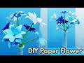 handmade paper flowers | how to make paper flowers | quick easy &amp; simple paper flowers | paper craft
