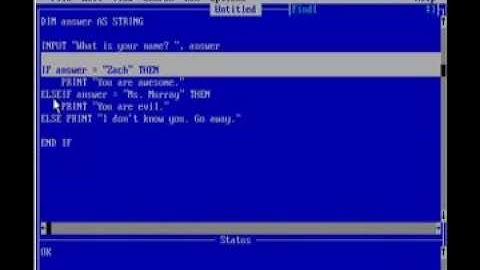 QB64 Tutorial 6 - If Statements