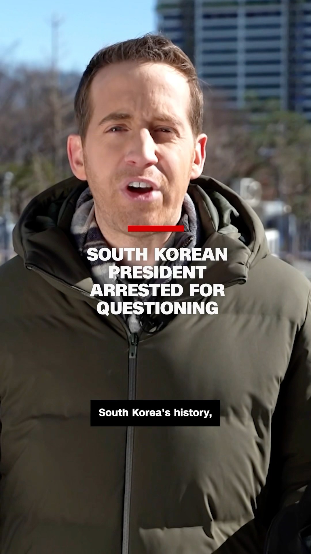 South Korean president arrested for questioning