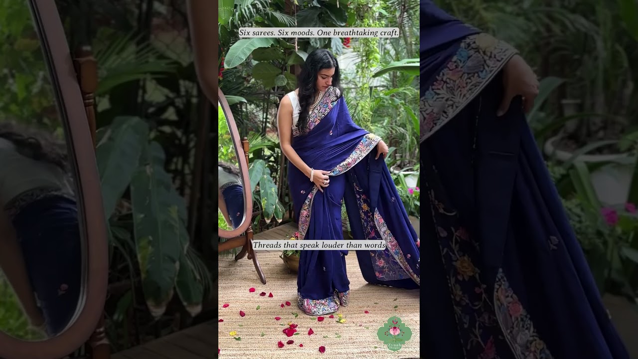 Sarees with Authentic Parsi Gara Embroidery 