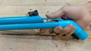 DIY slingshot - ง่ายต่อการสร้างหนังสติ๊กอันทรงพลังจาก PVC