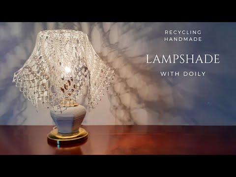 LAMPSHADE WITH DOILY Do Not Use Hot Lamp ABAT JOUR AVEC UN NAPPERON N Utilisez Pas Une Lampe Chaude