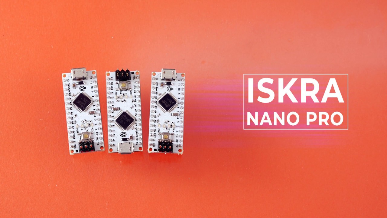 Iskra Nano Pro — компактная плата на базе ATmega328PB - YouTube
