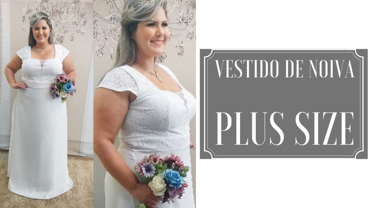 vestido de noiva plus size para cartorio