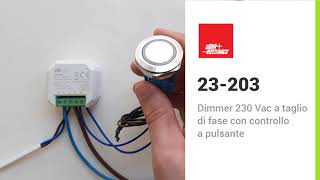 Come funziona il dimmer a taglio di fase 230V mod. 23203