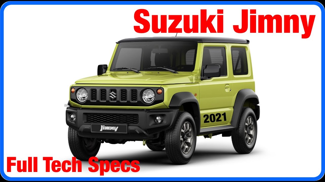 Suzuki Jimny 2021 Tech Specs YouTube