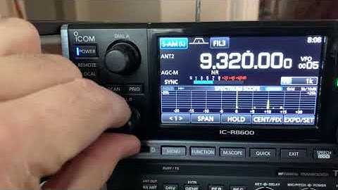 Icom 8600 SYNC and NR features