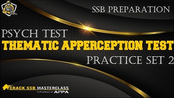TAT Practice Set 2 | Thematic Apperception Test | SSB Interview | Psychological Test