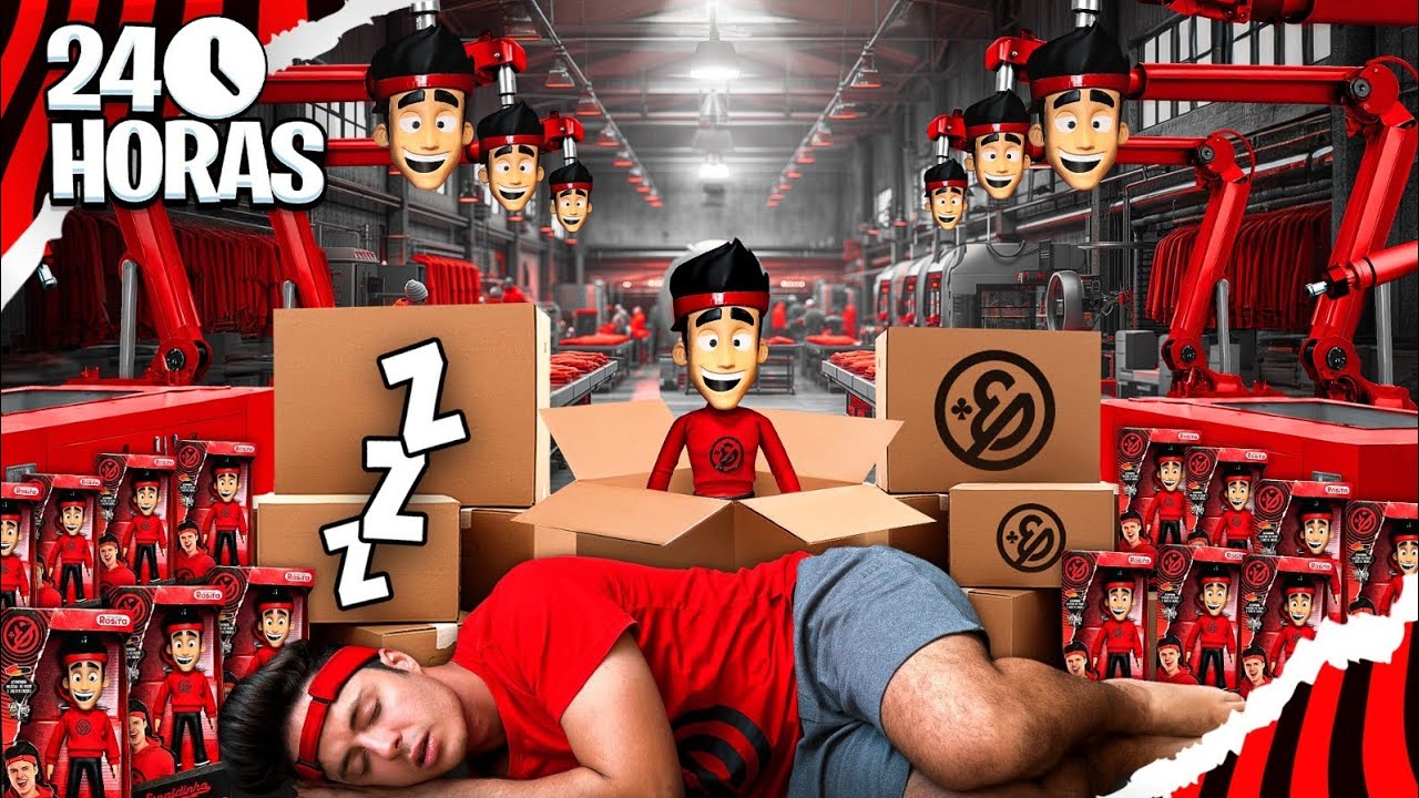PASSAMOS A NOITE ESCONDIDOS EM UMA FÁBRICA DE BRINQUEDOS! *Conseguimos?