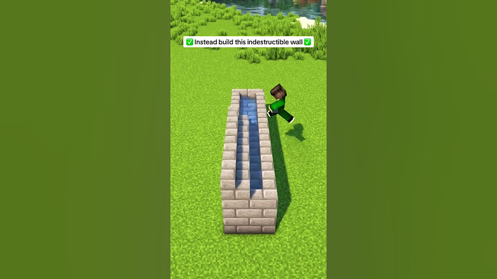 🗿Indestructible Wall in Minecraft! #shorts