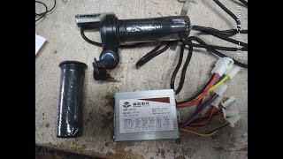 Как подключить контроллер электровелосипеда YK31C 500W