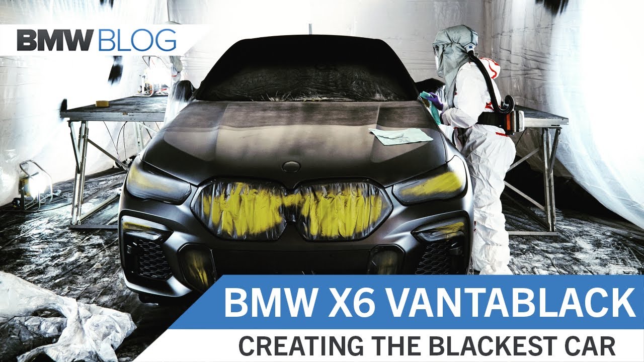 BMW unveils blackest black BMW VBX6 car sprayed with Vantablack