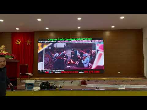 Thi công màn hình LED P2.5 cho UBND phường Phúc Lợi - Long Biên - HN