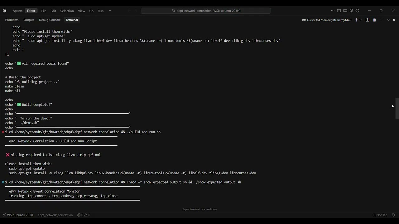 Correlating Network Events and Process Context using eBPF Maps