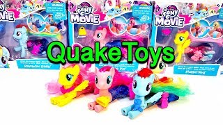 My Little Pony Movie Land and Sea Fashion Style Rainbow Dash Pinkie Pie Fluttershy SeaPonies MLP
