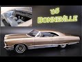 1965 Pontiac Bonneville Sport Coupe 421 V8 3n1 1/25 Scale Model Kit Build Review AMT1260 AMT