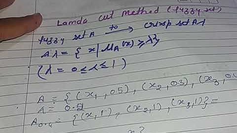 Lamda cut method(defuzzification)#dwm #machinelearning #artificialintelligence #lamdacutmethod