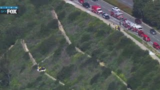 Car over side in Newport Beach