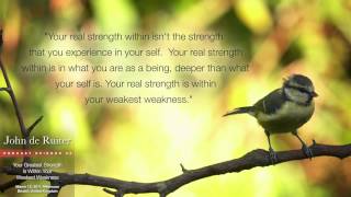 Your Greatest Strength Is Within Your Weakest Weakness - John de Ruiter Audio Podcast 24
