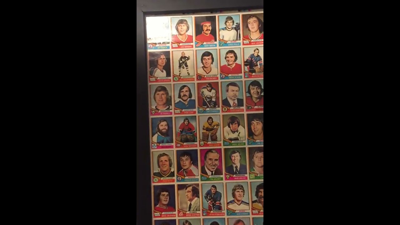 hockey uncut sheet opc 1974-75