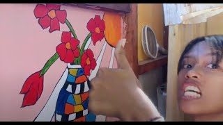 Filipina Artist Beauty Mom Paints Walls Off Grid Solar Tiny House Bohol Island Living Philippines