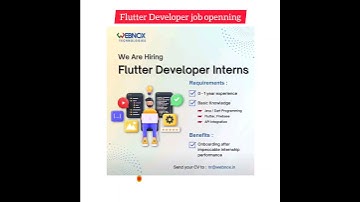 Flutter Developer job opening| flutter developer job for freshers#jobopenings #coimbatore