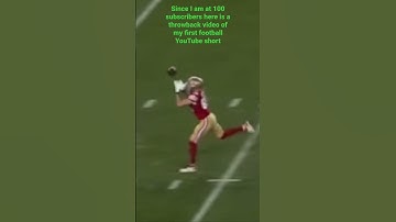 Today I hit 100 Subs So Throwback to my first football YouTube Short Thanks For 100 Subscribers